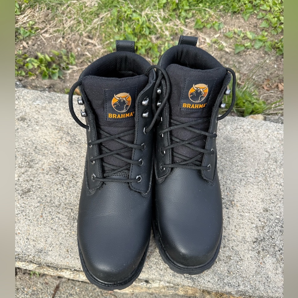 Brahma Work Boots Mens Size 13 Black Steel Toe Style Workwear Boots